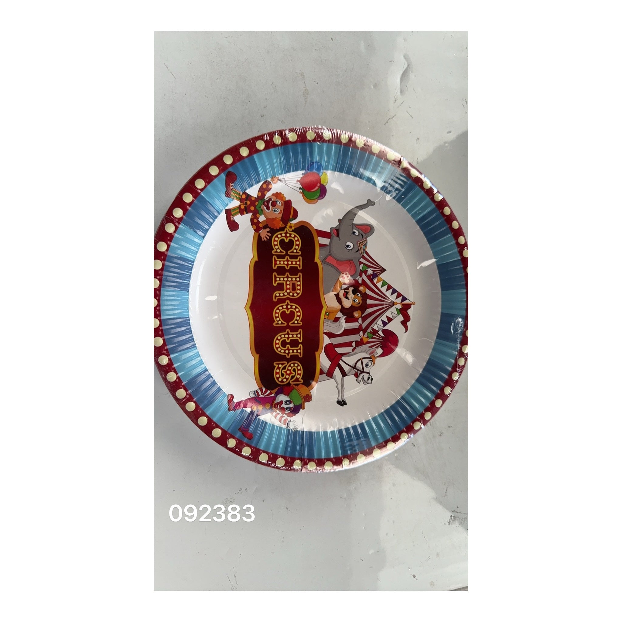 9" Plts 24 ct Circus 24Pk/Cs